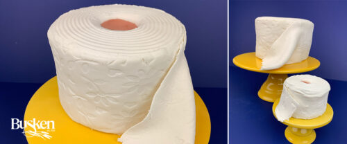 Toilet Paper Cake